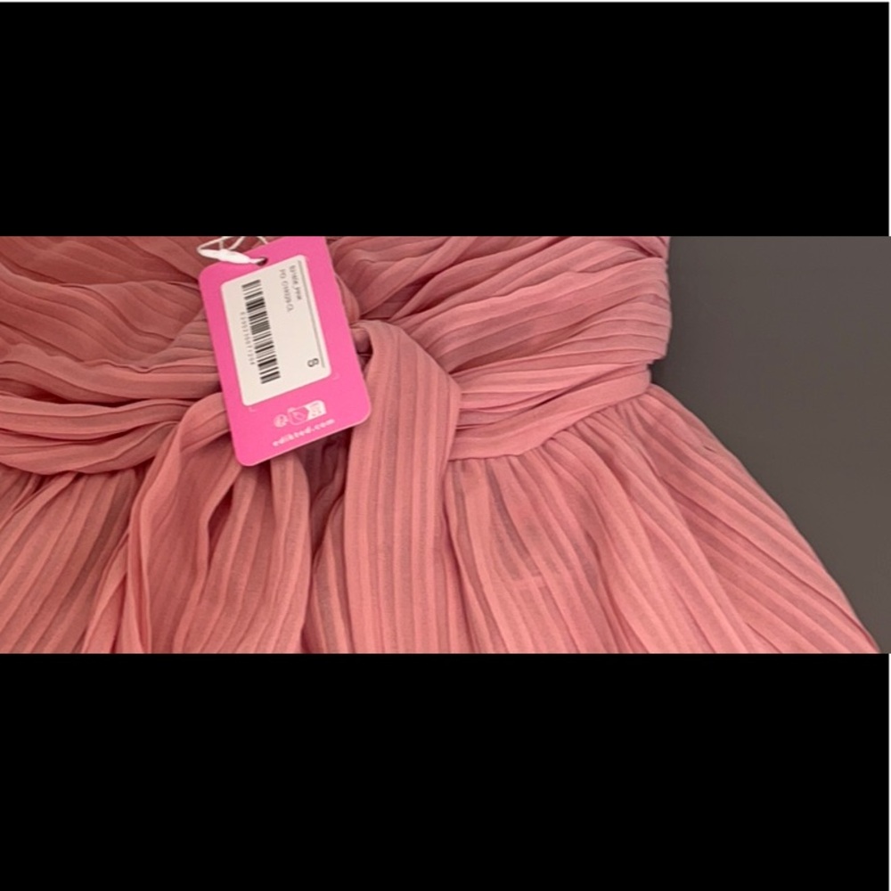 Edikted pleated chiffon babydoll halter top - Picture 4 of 5